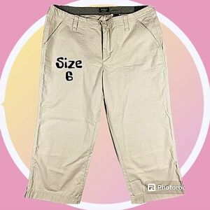 Eddie Bauer Outdoor Capris Off White Sz 6